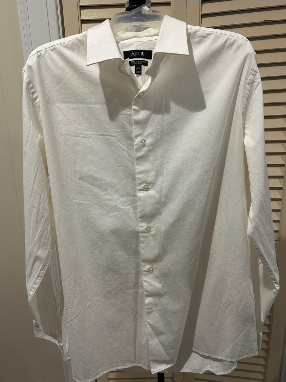 Apt. 9 White Stretch Extra Slim Fit Dress Shirt